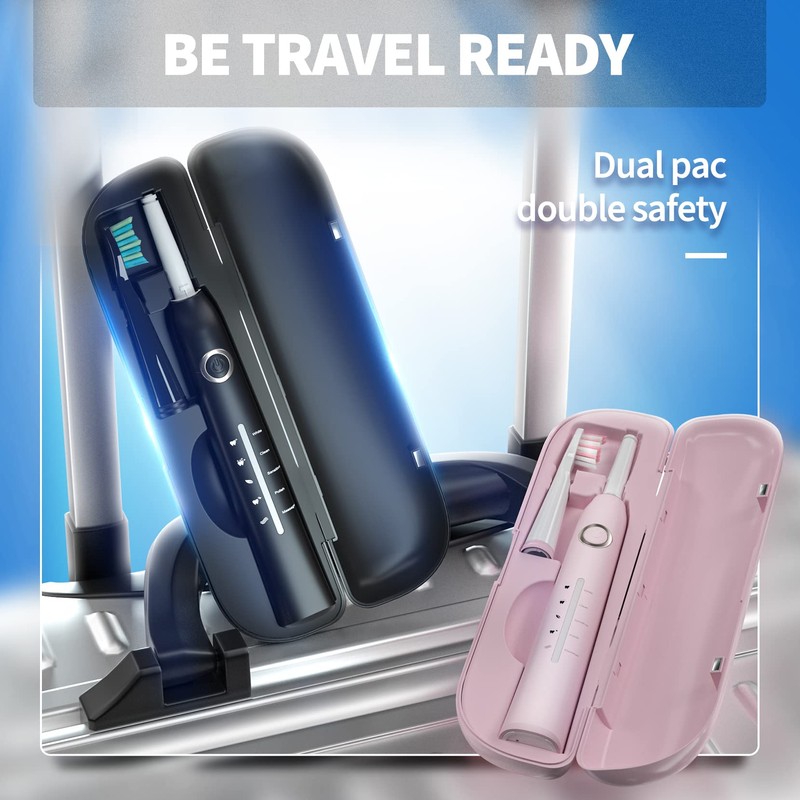 TEETHEORY 2 Pack Sonic Toothbrush, Electric Toothbrush Adults with 40000VPM