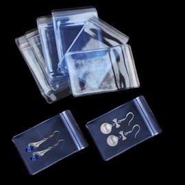 PVC Clear Anti Oxidation Jewelry Zipper Bag 100Pcs Anti Tarnish Transparent Jewelry Storage Bags Book Small Ziplock Bags Jewelry Organization for Jewelry Sales Jewelry Rings Earrings Packaging (1.97X2.76 Inch)