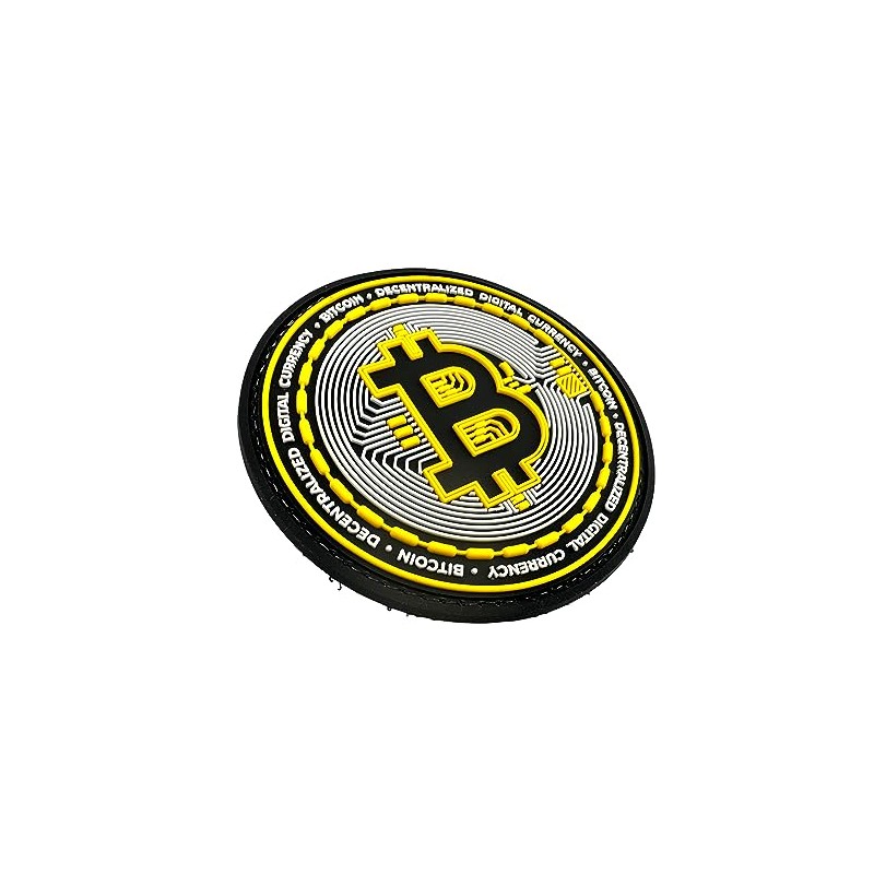 BTC Crypto Digital Currency Airsoft PVC Morale Cosplay Team Patch
