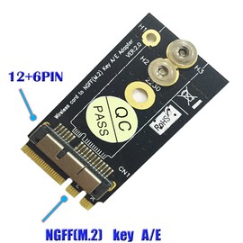 BCM94360CS2/HLT BCM943224PCIEBT2 Card to NGFF(M.2) Key A/E Adapter for Mac OS