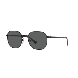 Persol PO1009S Square Sunglasses, Black/Dark Grey, 52 mm