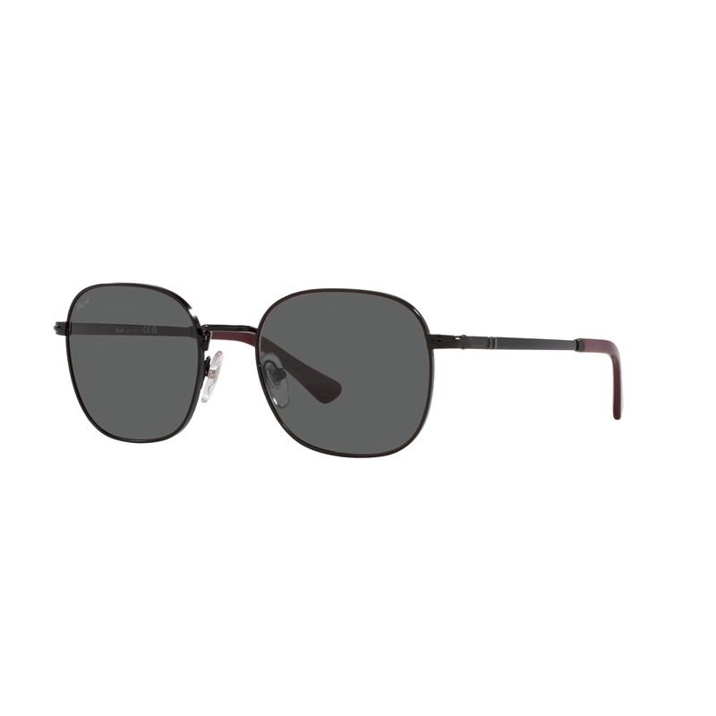 Persol PO1009S Square Sunglasses, Black/Dark Grey, 52 mm