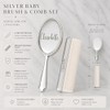 Custom Silver Baby Brush Set – First Birthday Heirloom Gift