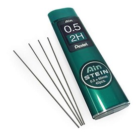 Pentel-Ain Stein Mechanical Refill Leads - 0.5mm - 2H - 1 Tube of 40 Leads