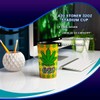 JUST FUNKY 32oz Tall Insulated Tumbler Features a Pot Leaf
