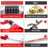 Afurkuot Car Steering Wheel Lock Car Lock Adjustable Length Safety