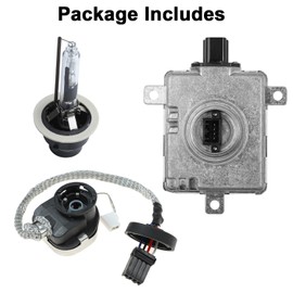 Xenon HID Headlight Ballast for Acura TL CSX TSX RDX MDX ILX Honda Accord CR-Z FR-V Odyssey Mazda 3 5 CX-5 CX-9 Mitsubishi Outlander Lancer Evolution with Igniter D2S Bulb W3T19371 W3T15671 W3T16271