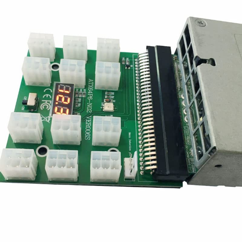 Acxico 1Pcs 6PIN 1200W Server Power Supply Breakout Board for