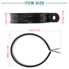 ACROPIX 3.5inch Universal Motorcycle Black Exhaust Band Joint Clamp Exhaust