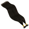 Darkest Brown U Tip Hair Extensions - Real Human Hair