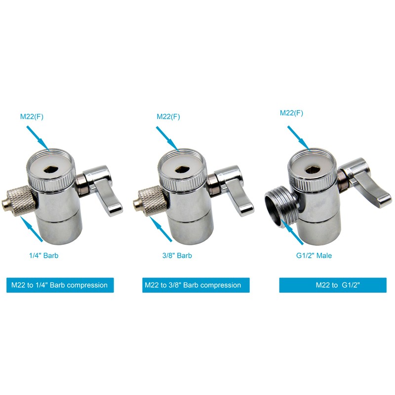 IEUYO Brass Faucet Diverter Valve with Aerator for Hand Held