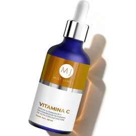 MIST JEWEL - HYDRA - Suero vitamina C + Acido hialuronico + VIt E facial + Rosa mosqueta hidratante y protector piel Serum con Efecto reparador y protector anti manchas cutis 50ml