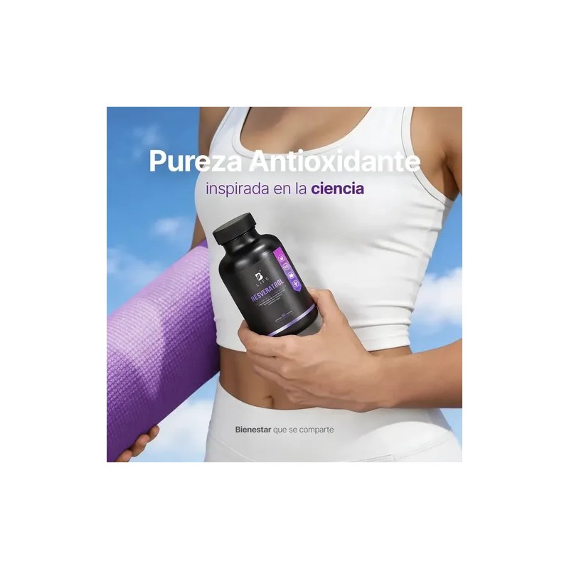 Resveratrol De 90 Cáps Con Semilla De Uva Roja Acai.