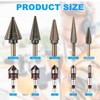 Rocaris 5 Pack Step Drill Bit & 5 Pack Countersink