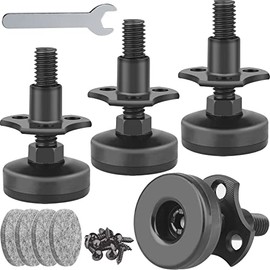 Anwenk - Pies niveladores ajustables para muebles, niveladores de patas resistentes para gabinetes, sofás, mesas, sillas, soporte de 1250 libras, kit 