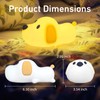COBIKU Cute Dog Night Light, Dimmable with Soft Silicon Dog