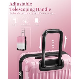 sukiost Carry On Suitcase, 20 Inch Carry On Luggage with Wheels, Hardside Large Suitcases with Wheels, TSA Lock