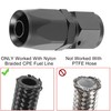 X AUTOHAUX 4pcs AN8 Straight 2pcs AN8 90 Degree Swivel