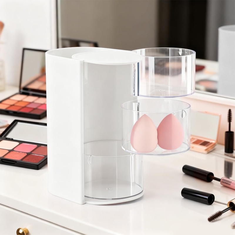 3-Layer Hair Accessories Organizer with Hair Brush Holder