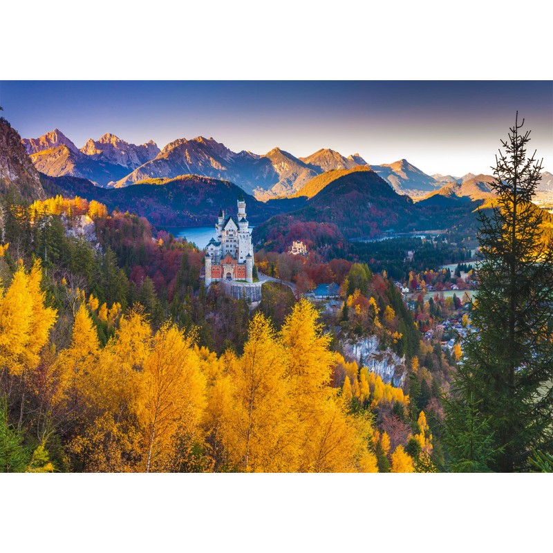 Schmidt Spiele 57390 Autumn Neuschwanstein 1000-Piece Jigsaw Puzzle, Normal