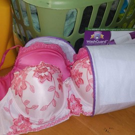 WashGuard Bra Wash Bags for Laundry - Double Layer Mesh Wash Bags Protects Expensive Bras in The Washer - No More Snags, Bent Underwire or Napping - Fits One or More A - D Cups - Double Pack