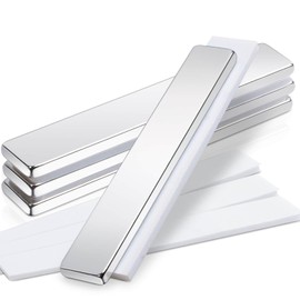 50x10x3mm Magnets Strong Magnets Neodymium Magnets Super Strong Magnet Bar for Refrigerator, Whiteboard, Kitchen, Office, Home, Industrial, Set of 4