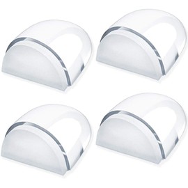 4 Tope para Puerta Transparente, Piso Suelo Autoadhesivo, Se Puede Adherir A Suelos y Paredes Planos, Muy Adecuado Para Manijas De Puertas, Refrigeradores, Armarios, Mesas Noche, Etc
