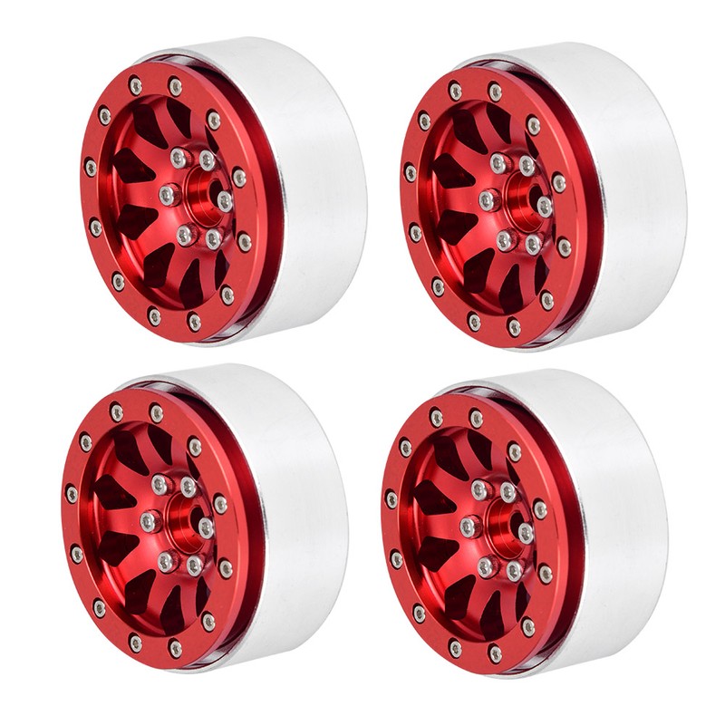 4pcs 1.9" 10 Hole Fashion Alloy Beadlock Wheel Hubs for