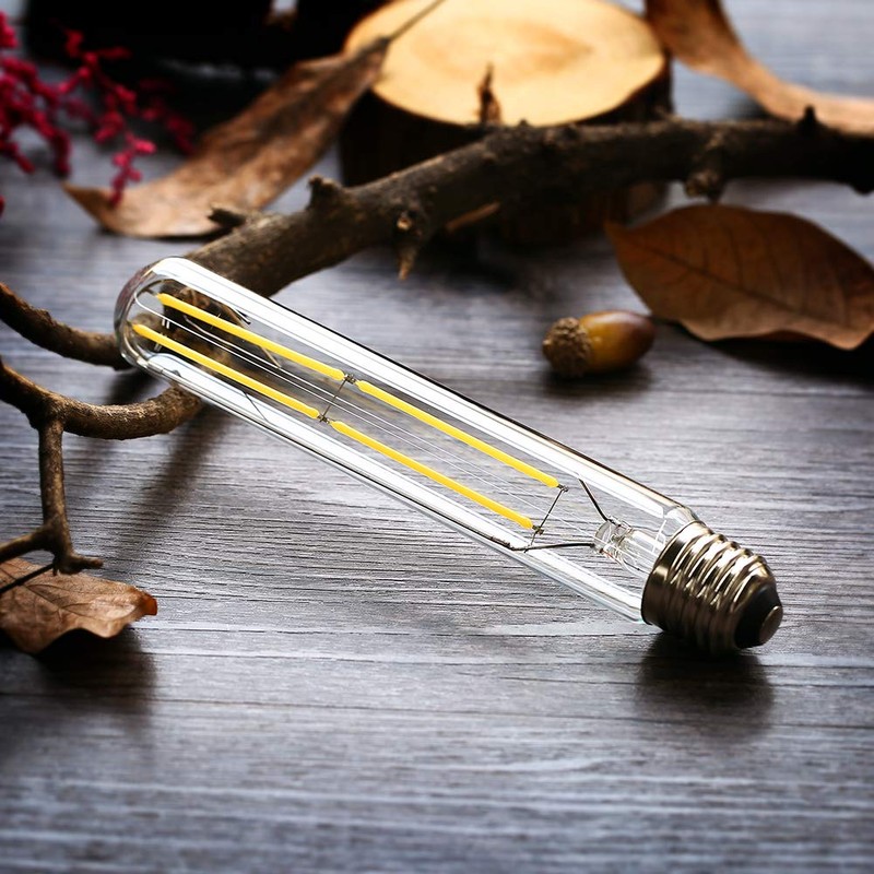 VCTC Lighting Dimmable T10 LED Bulbs,4000K Daylight White,6W Tubular Light