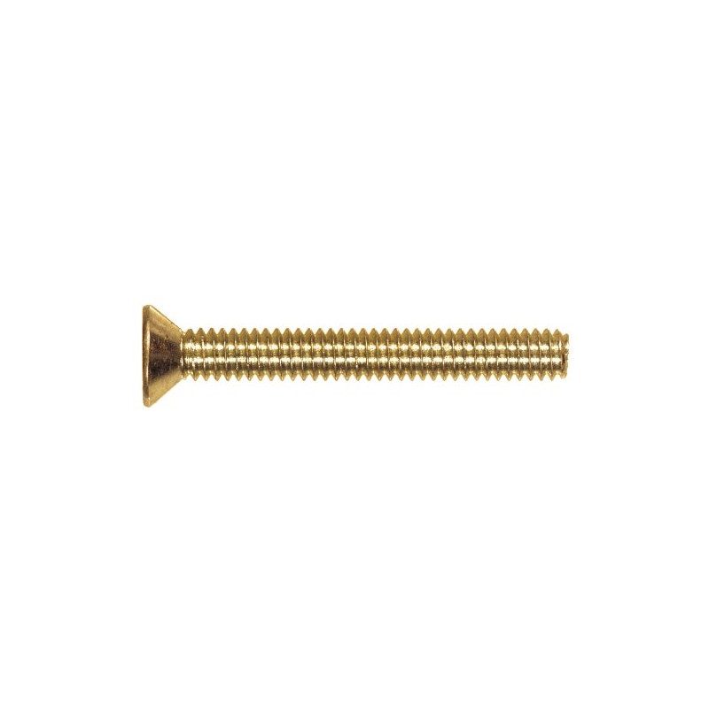 The Hillman Group 2090 Brass Flat Head Slotted Machine Screw