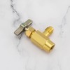 YINETTECH R600a Refrigerant Valve Bottle Opener Brass 7/16" Female Thread