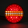 LED Round Trailer Tail Light 1200LM Stop Brake Turn Reverse