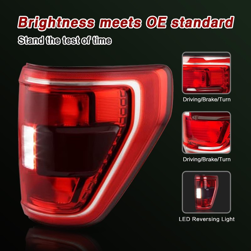 ZSBMP Tail Lights Compatible With 2021 2022 2023 Ford F150
