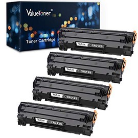 Valuetoner Compatible Toner Cartridge Replacement for Canon 128 CRG-128 3500B001AA ImageCLASS D530 D550 MF4570dw MF4770n MF4880dw MF4890dw MF4450 MF4420n FaxPhone L190 L100 Printer (Black, 4 Pack)