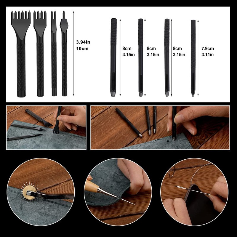 Ruasol Leather Tool Set Leather Sewing Kit and Accessories Leather