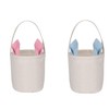 Easter Baskets, Rabbit Canvas Bucket with Handle Canvas for Easter