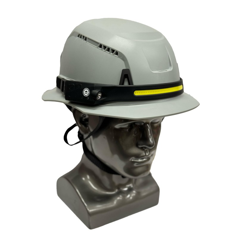 TPR Industrial Universial Hard Hat Headlamp, USB-C Rechargeable, LED Headlamp,