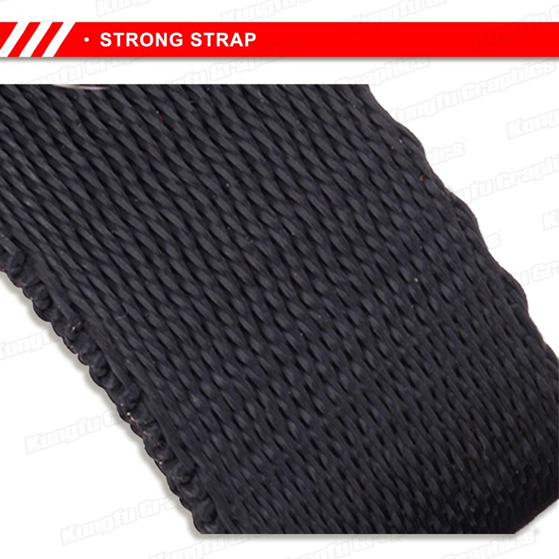 KUNGFU GRAPHICS Motorcycle Tow Rope Tie Down Strap Rescue Pull