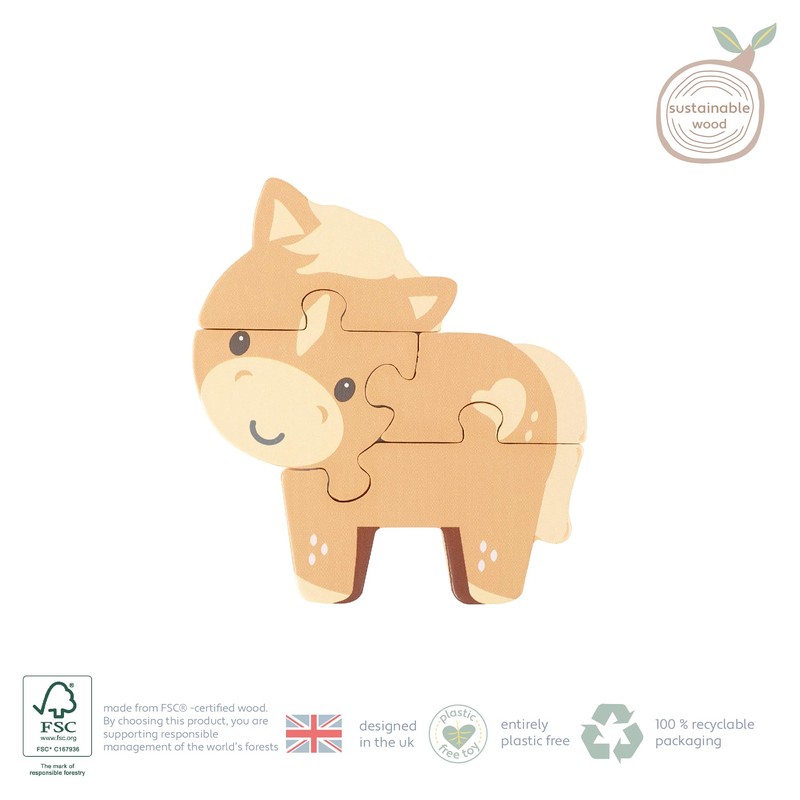 Orange Tree Toys OTT06726 woooden Puzzles, Multicolour