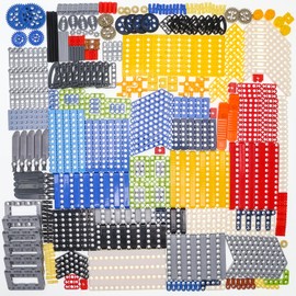 AIMATRIX 464PCS Technic Gears and Axles Set for Technic Parts, Compatible with Major Technic-Parts Brand, Pins, Beams, Liftarm, Frame Replacement Kit.
