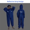 Kids Baby One Piece Rain Suit Waterproof Coverall with Hood