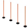 ASENVER Orange Soccer Agility Poles Set Detachable Sports Trainning Speed