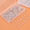 100 Pcs Clear Push Pins, Drawing Pins Thumb Tacks with