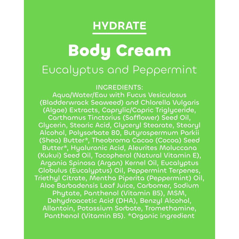 The Seaweed Bath Co. Body Cream, Eucalyptus & Peppermint