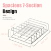 2-Pack Acrylic Makeup Palette Organizer, 7-Slot Eyeshadow Palette Storage, Clear