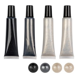 Ideen mit Herz Pearl Pen Set Metallic | 4 Pens of 25 ml | Pearl Look for Paper, Textiles, (Black, Antique Silver, 2 x White)
