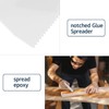 DLUGOPIS adhesive spreader notched Glue Spreader adhesive barrier spreader plastic
