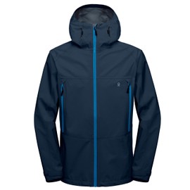 Little Donkey Andy Men's Hard Shell Fully Featured Hooded Waterproof Rain Jacket Blue M