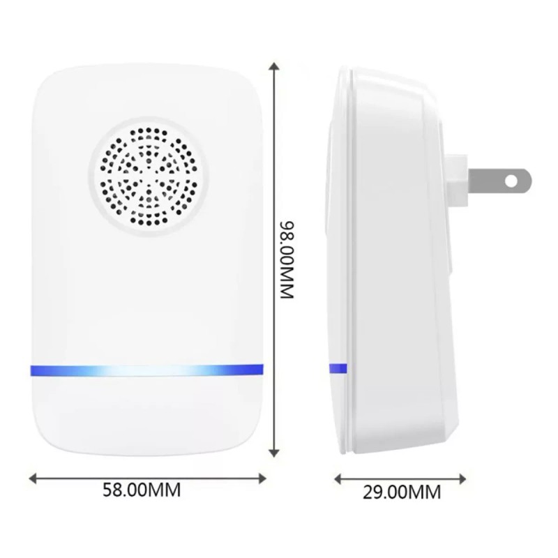 Universal Repelente Ultrasónico Eléctrico Para Mosquitos, 6 Piezas