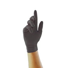 Ink Jungle Black Nitrile GP0032 GP0033 GP0034 GP0035 Examination Nitrile Gloves - Multipurpose, Powder Free and Latex Free Disposable Gloves, Box of 100 Gloves, Black (Small)